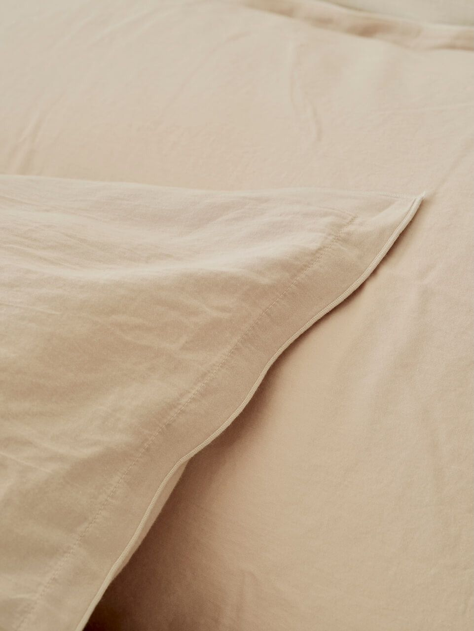 Lisbon Nude Cotton Pillowcase - Set of 2