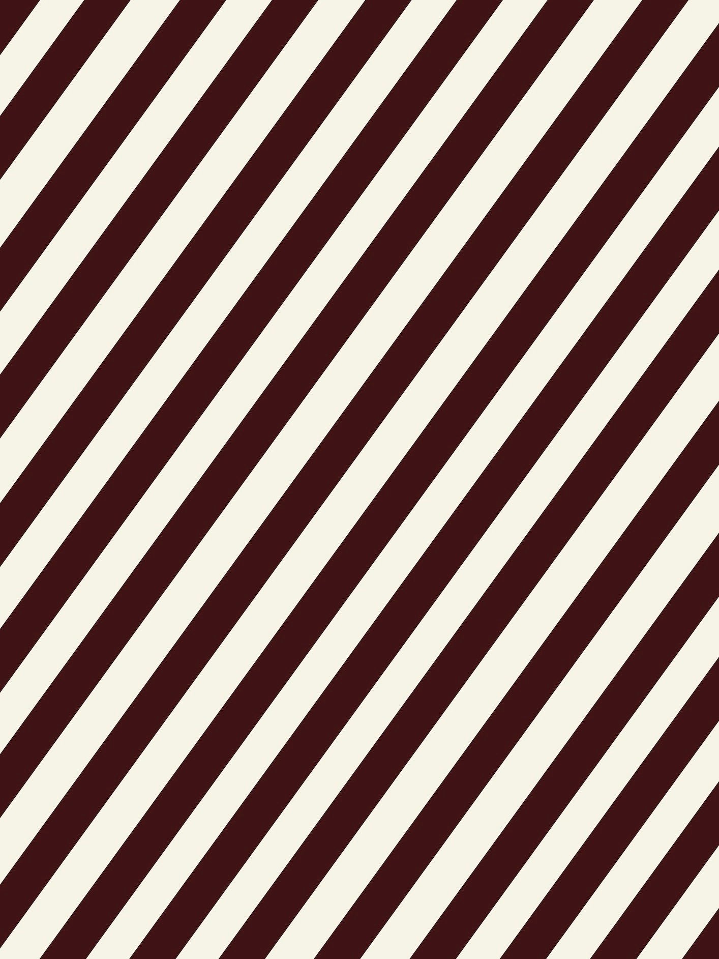 10m Burgundy & White Stripe Wrapping Paper
