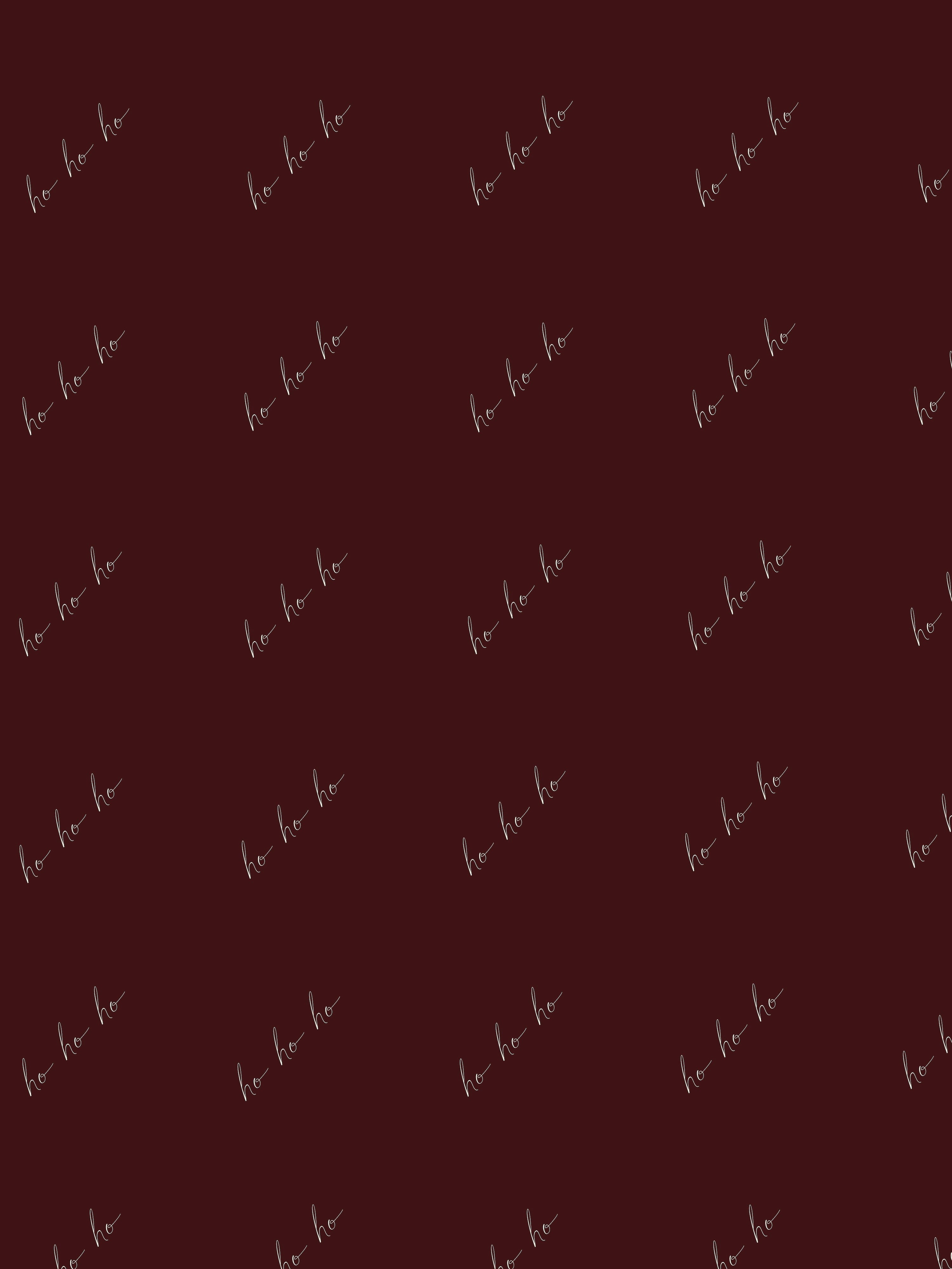 10m Ho Ho Ho Wrapping Paper