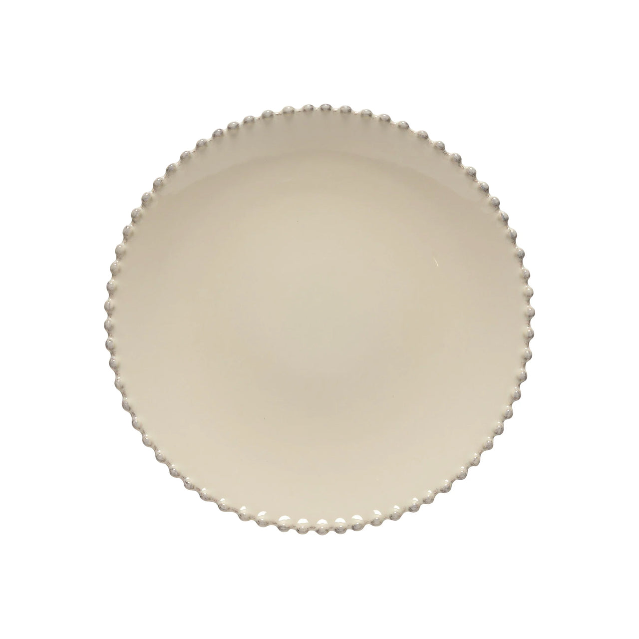 Pearl Cream Stoneware Dinner Plate