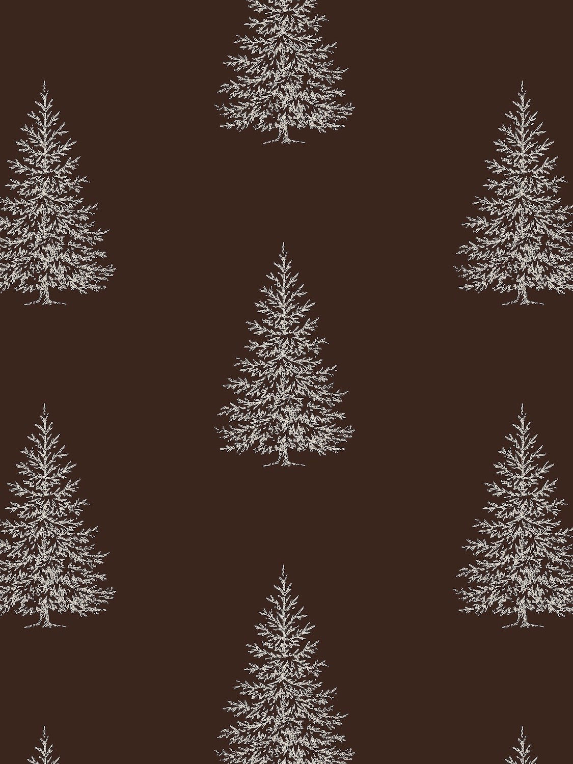 10m Chocolate Brown Tree Wrapping Paper