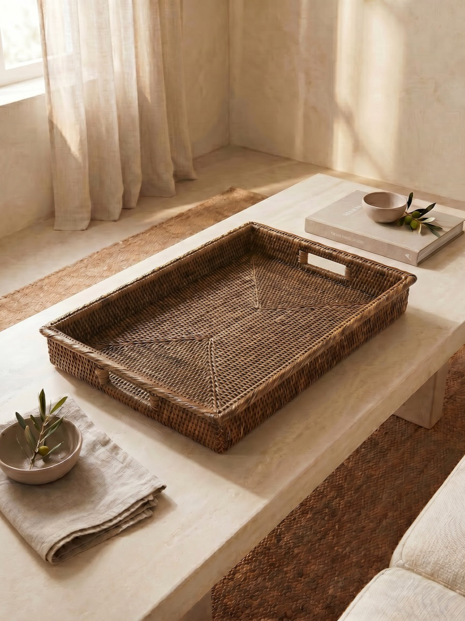 Rattan Trays | Layered Lounge