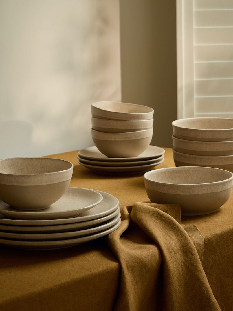 Arenito Sand Stoneware 24 Piece Dinner Set
