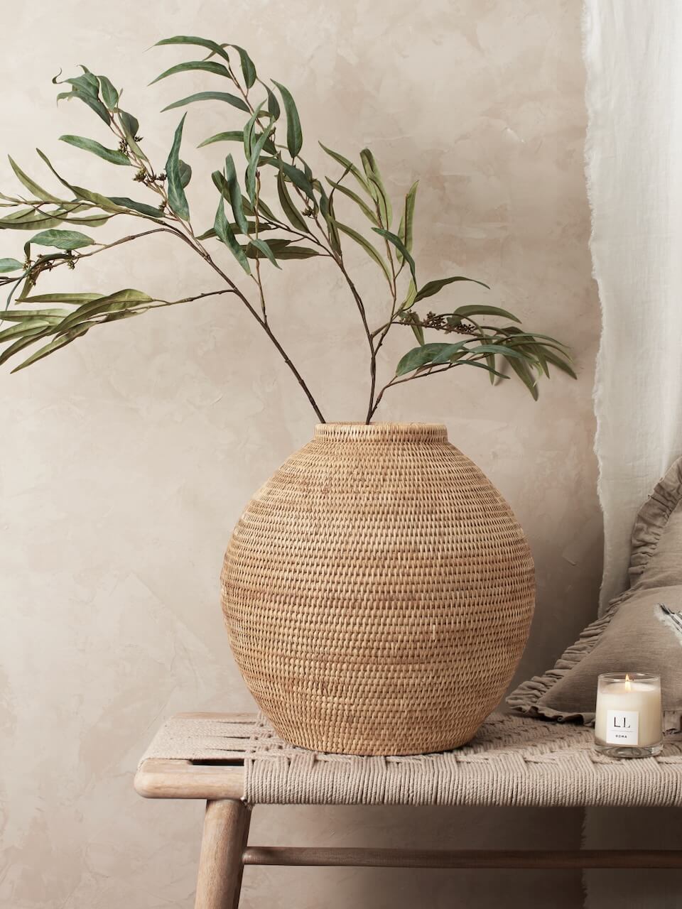 Lundie Natural Rattan Vase