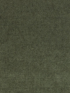 A close-up of a dark olive green woven fabric texture.