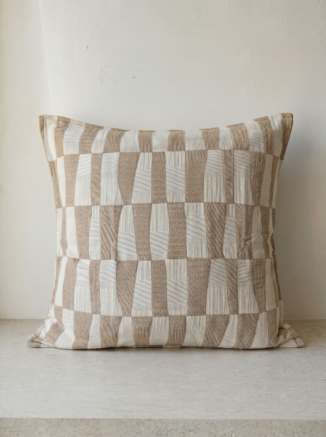 Caramel Pattern Cotton Linen Cushion Cover