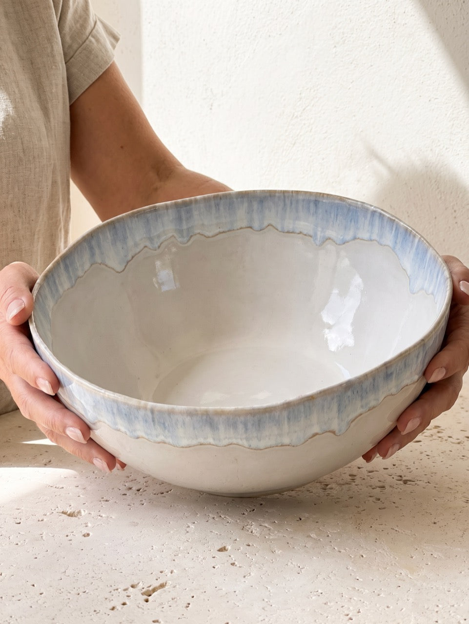 Brisa Blue Serving Bowl