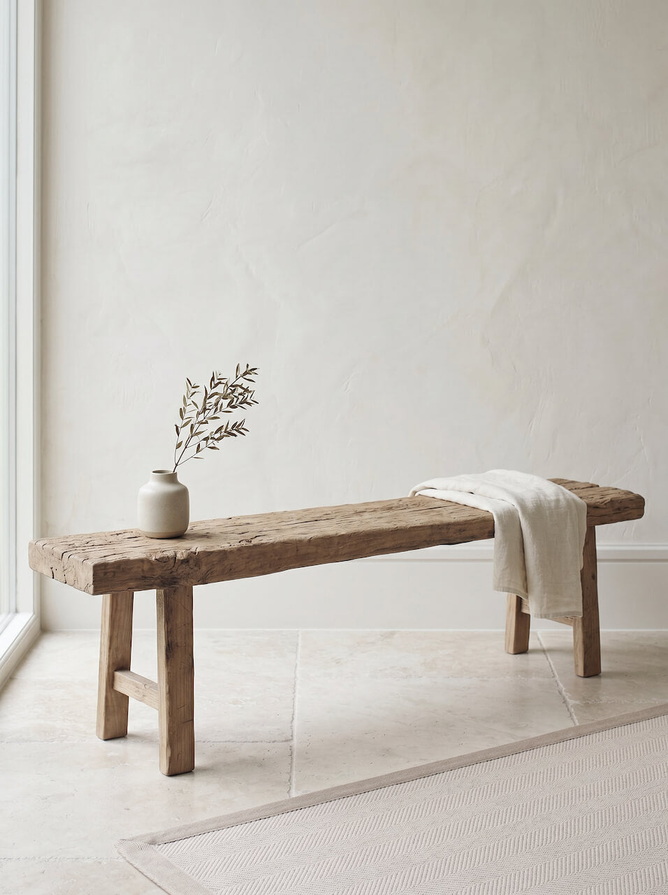 Padstow Reclaimed Wood Bench Large
